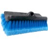 BROSSE BIFACE LAVAGE VEHICULE FIBRES FLEUREES + MANCHE TELESCOPIQUE 2 X 1,20 M